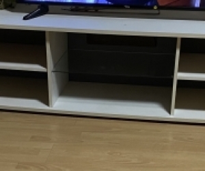 White TV stand