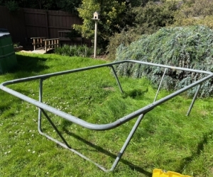 Trampoline frame and springs