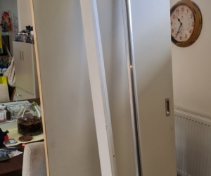 Wooden internal sliding door