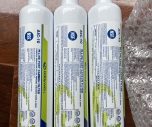 Easywell AIC-10 Inline Post Carbon Fridge Filter - Pack of 3