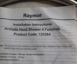 4 Function hand shower