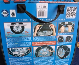 Snow chains as new Size 80