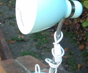 Bedside lamp with switch