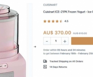 Cuisinart ICE-21PK Frozen Yogurt - Ice Cream & Sorbet Maker, Pink