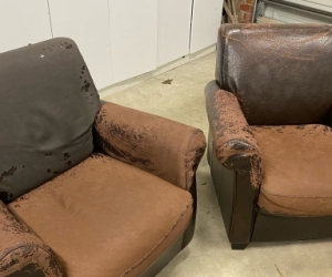 2 LEATHER CHAIRS