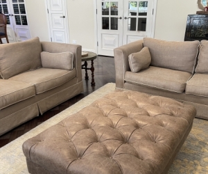 Leather Ottoman – Free to Collect